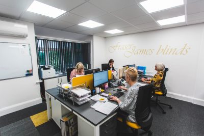 office team at Fraser James Blinds
